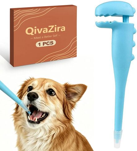 Pet Pill Pusher with 2 Soft Silicone Tips for Dogs and Cats Oral Medicine Syringe Tablet Capsule Dispenser for Small Animals Easy Medication Feeder Tool in Saudi Arabia