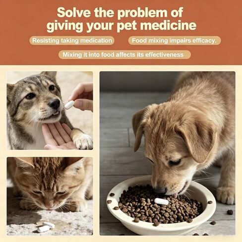 Pet Pill Pusher with 2 Soft Silicone Tips for Dogs and Cats Oral Medicine Syringe Tablet Capsule Dispenser for Small Animals Easy Medication Feeder Tool in Saudi Arabia