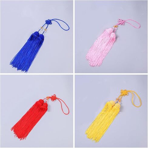 Elegant Ice Silk Taiji Swords Tassels Chinese Knot Decoration for Martial Arts and Drama Performances Kung Fu Accessory in Saudi Arabia