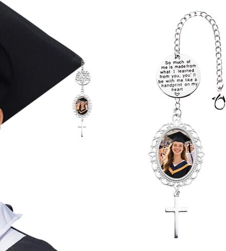 Personalized Graduation Tassel Photo Charm for Dad Memorial Gifts for Loss of Father Memorial Picture Frame for Graduation Cap Decor for Graduate Photo Charm Tassel Hanging Ornament for Loss of Dad in Saudi Arabia