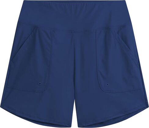 شورت سباحة للسيدات من Kanu Surf مقاس 5 بوصات عالي الخصر مع جيوب بعامل حماية من الأشعة فوق البنفسجية 50، سريع الجفاف، جزء سفلي لبدلة السباحة in Kuwait
