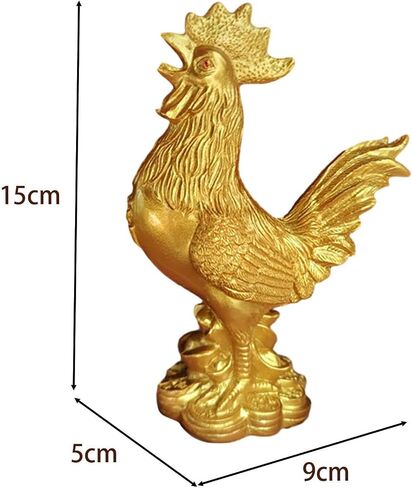Fenteer Photo Frame Retro Photo Frame Ornate Table Picture Hanging Photo Frame Chicken Sculpture Resin Material Lifelike Details Suitable for Home in Kuwait