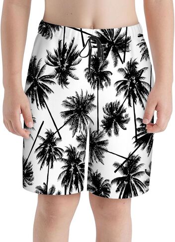 Boys Swim Trunks with Mesh Lining,Quick Dry Swimsuit Board Shorts Beach Pants Swimwear Bathing Suits S in Saudi Arabia