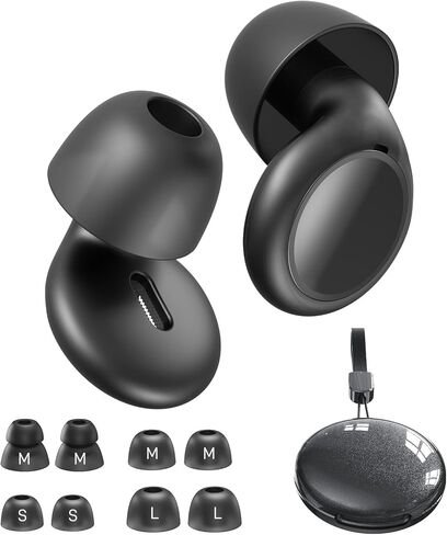 Earplugs for Sleeping, Noise Reduction Earplugs for Snoring, Reusable Soft Silicone Sound Proof Ear Plugs for Side Sleepers Noise Sensitivity for Hearing Protection for Work Sleep Travel HE03 in Kuwait