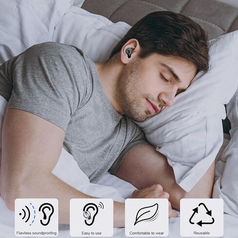 Adjustable Ear Plugs-2, 17-35dB Noise Reduction Hearing Protection EarPlugs, Reusable Silicone Earplug for Sleep/Focus/Travel/Concerts, 7 Pairs of XS/S/M/L Single/Double Eartips with Magnetic Case in Saudi Arabia