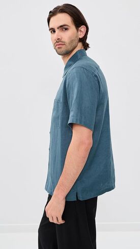 Theory Men's Irving Relaxed Linen Shirt in Kuwait