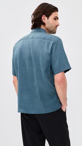 Theory Men's Irving Relaxed Linen Shirt in Kuwait