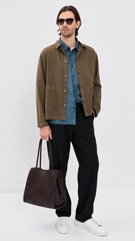 Theory Men's Irving Relaxed Linen Shirt in Kuwait