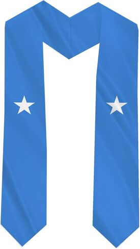 Somalia Country Flag Graduation Stole Sash Double-Layer Ceremonial Scarf in Saudi Arabia