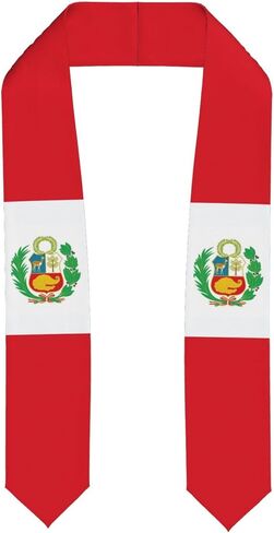 Flag Graduation Stole Class of 2026 Graduation Satin Sash Scarf Gifts for International Student in Saudi Arabia