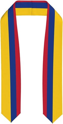 Flag Graduation Stole Class of 2026 Graduation Satin Sash Scarf Gifts for International Student in Saudi Arabia