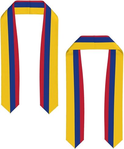 Flag Graduation Stole Class of 2026 Graduation Satin Sash Scarf Gifts for International Student in Saudi Arabia