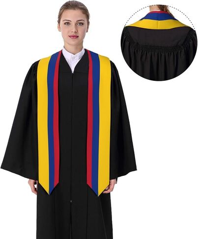 Flag Graduation Stole Class of 2026 Graduation Satin Sash Scarf Gifts for International Student in Saudi Arabia