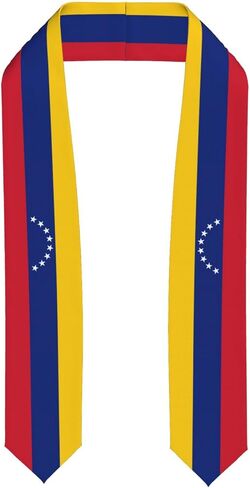 Flag Graduation Stole Class of 2026 Graduation Satin Sash Scarf Gifts for International Student in Saudi Arabia