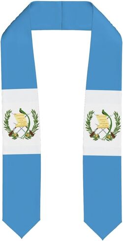 Flag Graduation Stole Class of 2026 Graduation Satin Sash Scarf Gifts for International Student in Saudi Arabia
