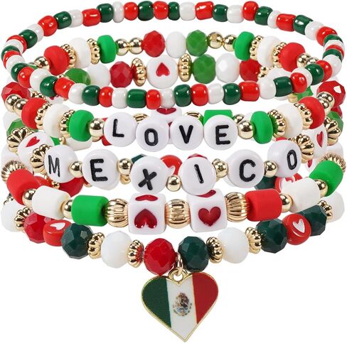Twinfree Bohemian Bracelets Set for Women, Stackable Stretch Bead Bracelet, Boho Style in Saudi Arabia