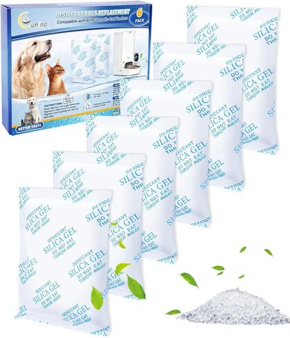 10PCS Desiccant Bag Replacement for All Smart Feeders, Desiccant Packs for Storage, Desiccant Bags for Moisture Control for Automatic Pet Feeders Cat Dog Feeder, Silica Gel Desiccant Packets in Saudi Arabia