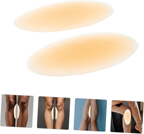 Self-Adhesive Silicone Hip Calf Pads 2Pcs Water-Drop Hip Enhancer Side Thigh Pads for Women Invisible Butt Lift Leg Corrector Seamless Silicone Inserts in Kuwait