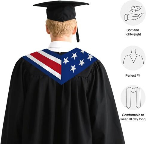 Costa Rica Flag Graduation Stole 72 x 5 Inches Decorative Ceremonial Accessory Sash for International Student (Baccalaureate Gown and Hat Not Included) in Kuwait