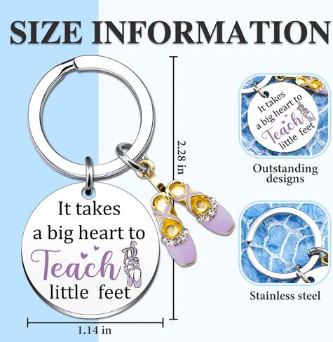Dance Teacher Appreciation Gifts Teacher Keychain Dance Gifts for Women Female Dancer Gift for Teachers from Students Christmas Presents for Her Dancer Accessories in Saudi Arabia