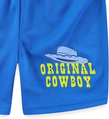 Disney Toy Story Woody Boys Short Sleeve T-Shirt and Mesh Shorts Set for Toddler to Big Kids in Kuwait