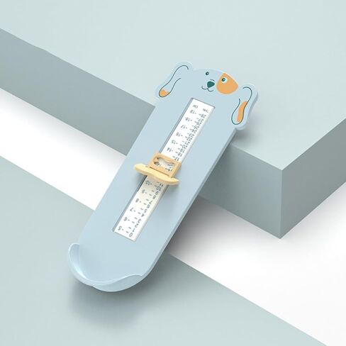 مسطرة قياس القدم من مينكيسي لجهاز قياس قدم مخطط مقاسات الحذاء مع تصميم حيوان أزرق لتركيب الحذاء بدقة وقياس الحجم in Kuwait