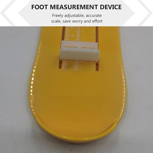 Totority 2pcs Foot Gauge Feet Sizer with Size Chart Measurement Ruler for Shoe Size for Accurate Shoe Fitting in Black and Yellow in Kuwait
