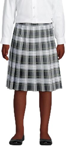 Lands' End School Uniform Girls Plaid Pleated Skirt Below The Knee in Saudi Arabia