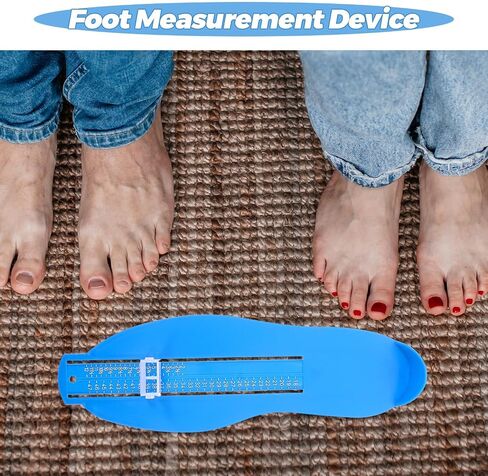 TEHAUX Adult and Foot Measurement Device Shoe Sizer Gauge with Blue Foot Measuring Ruler for Home Use in Kuwait