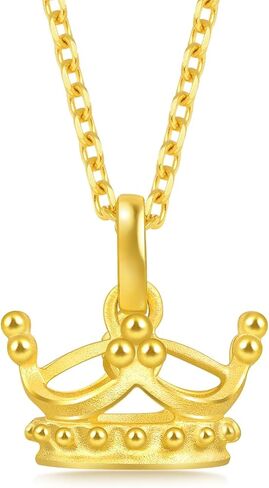 CHOW SANG SANG 999.9 24K Gold Essence Princess Crown Pendant for Women 89030P Price-by-Weight 2.62g Gold in Kuwait