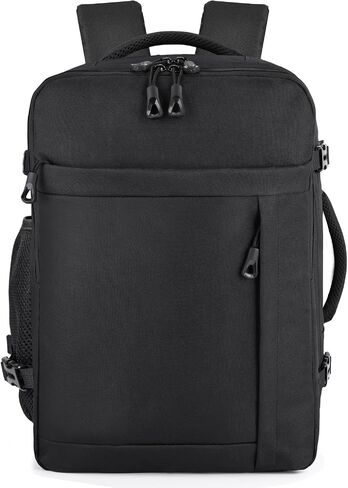HILOMON Black Travel Backpack for Men Women, TSA Approved Personal Item Size 18x14x8 Under Seat Backpack for Airplanes 15.6inch Laptop 30L Luggage Carry On Bag in Saudi Arabia