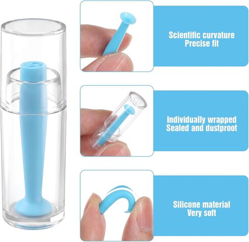 6Pcs Contact Lens Remover Tool Hard Contact Lens Plunger Eye Plungers for Hard Contacts Scleral Lenses Removal Suction Cup Tool (Blue) in Kuwait