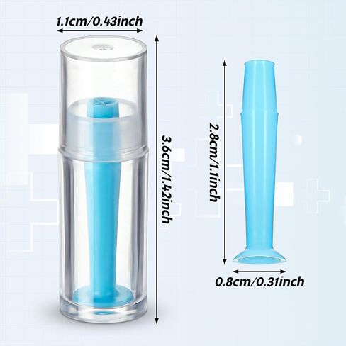 10 Pcs Hard Contact Lens Remover Tool Blue Scleral Lenses Hard Eye Contact Remover with Storage Box, Contact Plunger Suction Cup Lens Inserter Tools for Hard/RGP Lenses in Kuwait