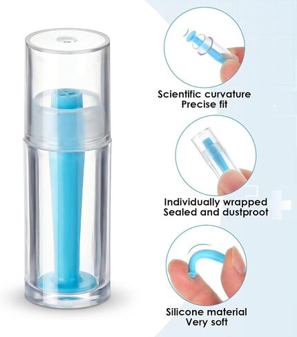 10 Pcs Hard Contact Lens Remover Tool Blue Scleral Lenses Hard Eye Contact Remover with Storage Box, Contact Plunger Suction Cup Lens Inserter Tools for Hard/RGP Lenses in Kuwait