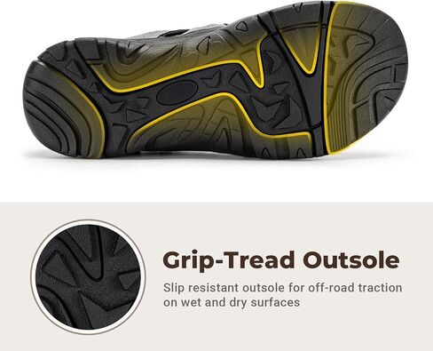 FitVille Wide Mens Sandals, Men’s Orthopedic Shoes Closed Toe Trekking Hiking Sport Sandals with Adjustable Straps, with Arch Support for Plantar Fasciitis, Flat Feet in Saudi Arabia