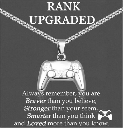 Gamer Gifts for Teen Boy Game Controller Necklace for Boy Men Birthday Christmas Graduation Stuff Gaming Jewelry in Saudi Arabia