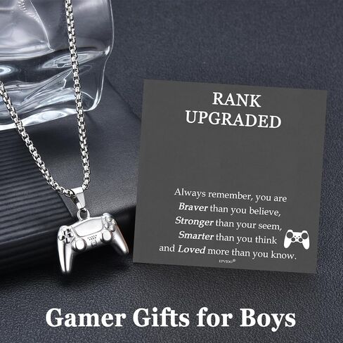 Gamer Gifts for Teen Boy Game Controller Necklace for Boy Men Birthday Christmas Graduation Stuff Gaming Jewelry in Saudi Arabia