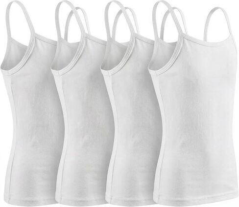 Girls Camisole Undershirts Toddler Basic Cami Sleeveless Training Bra Kids Viscose Tank Tops for Girl 1-11Y in Saudi Arabia