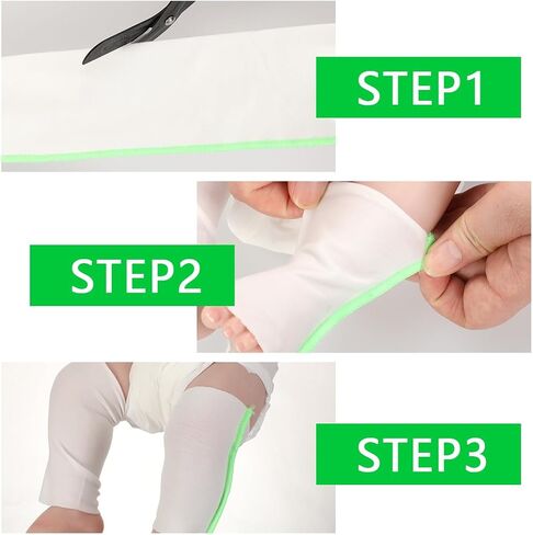 Wet Wraps Bandages for Eczema 2.36" X 1.97 yd Elastic Arm and Leg Sleeves Tubular Support Bandage for Itch Relief (Green) in Kuwait