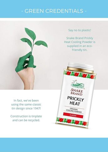 Snake Brand Prickly Heat Cooling Powder, 5.29 Oz (Pack of 2) in Kuwait