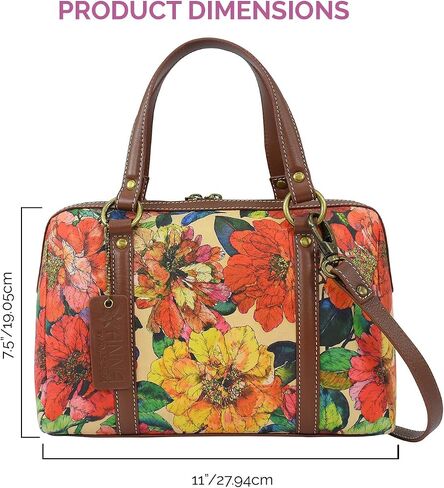 Anna by Anuschka Heritage Collection Women's Genuine Leather Large Convertible Satchel in Kuwait