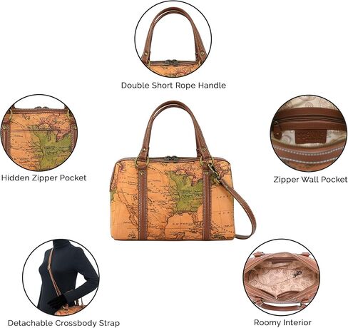 Anna by Anuschka Heritage Collection Women's Genuine Leather Large Convertible Satchel in Kuwait