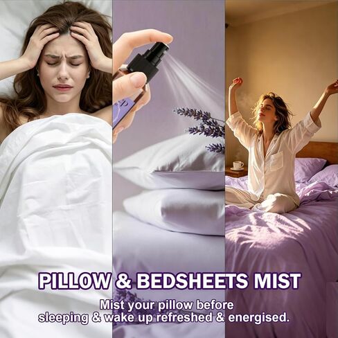 SCENTORINI Sleep Spray, 10.14 oz Calming Lavender Spray for Sleep, Lavender Essential Oil, 4 Pack Relaxing Aromatherapy Pillow Mist for Bedding Fabric, Room Spray Air Freshener in Saudi Arabia
