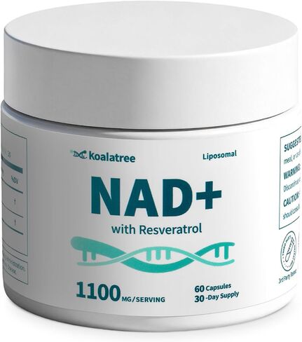 NAD Liposomal NAD+ Supplement 1100mg NAD Plus with Trans-Resveratrol - Support Cellular Health, Skin, Energy & Anti Aging for Women and Men - 30 Servings in Kuwait
