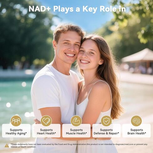 NMN 60000 مجم عالي النقاء - مكمل أحادي نيوكليوتيد النيكوتيناميد لدعم NAD+ - تعزيز الطاقة والحيوية الخلوية - صنع في الولايات المتحدة الأمريكية - cGMP - 120 كبسولة تكفي لمدة 60 يومًا in Kuwait