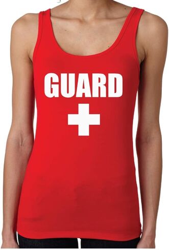 Guard Womens Ladies Tank Top Pool Ocean Lake Uniform Clothing in Saudi Arabia
