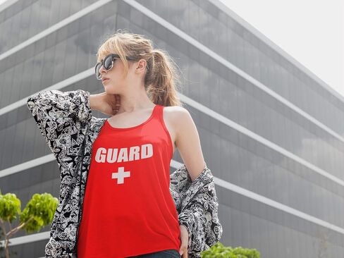 Guard Womens Ladies Tank Top Pool Ocean Lake Uniform Clothing in Saudi Arabia