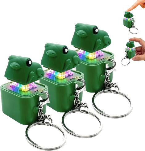 Seagull Mine Button Keychain Quacking Sound Clicker Rechargeable Portable Desk Gadget Funny Gifts for Adults, Funny Interactive Desk Stress Relief Toy Gifts for Adults (Seagull- 3 Pcs) in Kuwait