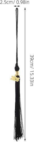 12 Pcs Black 2026 Graduation Tassel: Graduation Cap Tassels for Students - Class of 2026 Souvenirs Seniors Graduate for DIY Crafts (15.35 Inch) in Kuwait