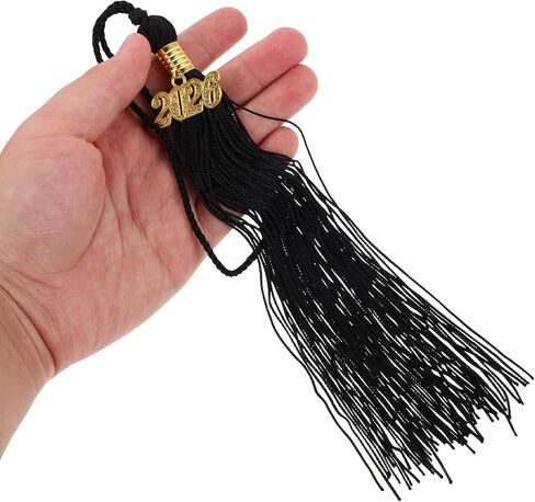 12 Pcs Black 2026 Graduation Tassel: Graduation Cap Tassels for Students - Class of 2026 Souvenirs Seniors Graduate for DIY Crafts (15.35 Inch) in Kuwait